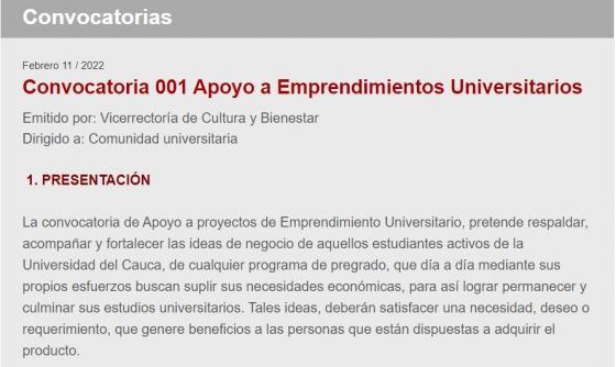 ONVOCATORIA