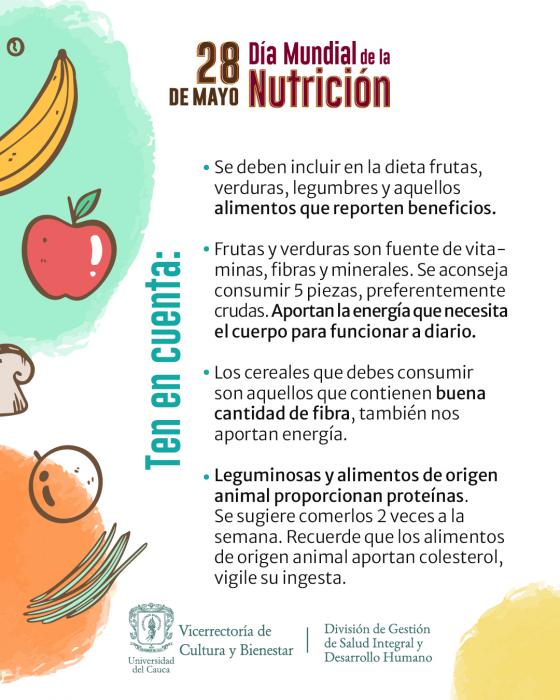 Día Mundial de la Nutrición